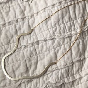 Madewell silver wave necklace